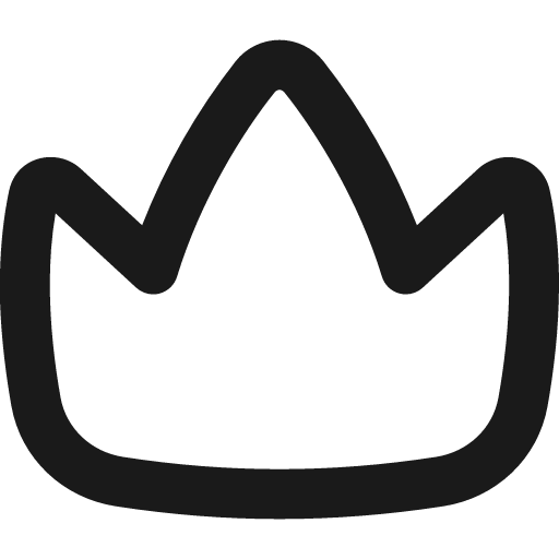 Crown remix icon, solid style, from Flex free icons