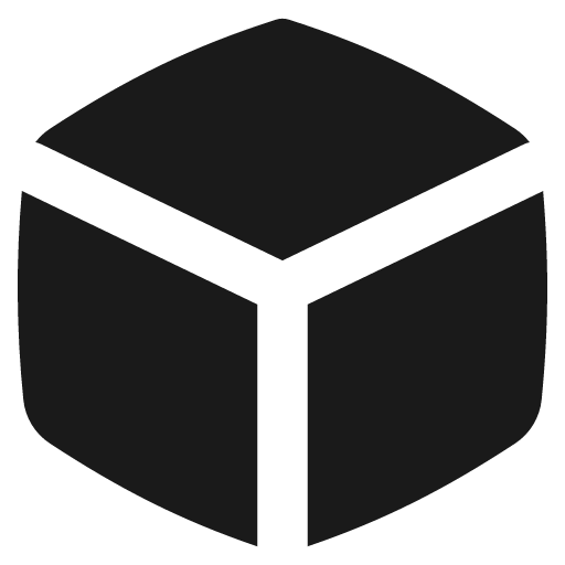 Cube solid icon, filled style, from Flex free icons