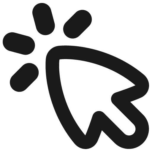 Cursor click remix icon, solid style, from Flex free icons