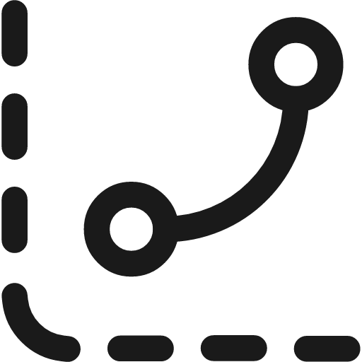 Curves levels graph icon, line style, from Flex free icons