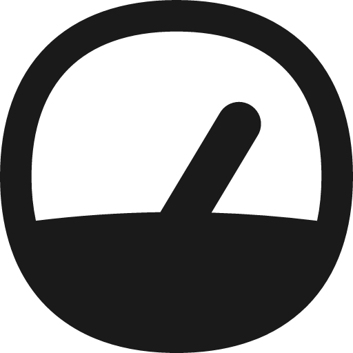 Dashboard gauge 1 remix icon, solid style, from Flex free icons
