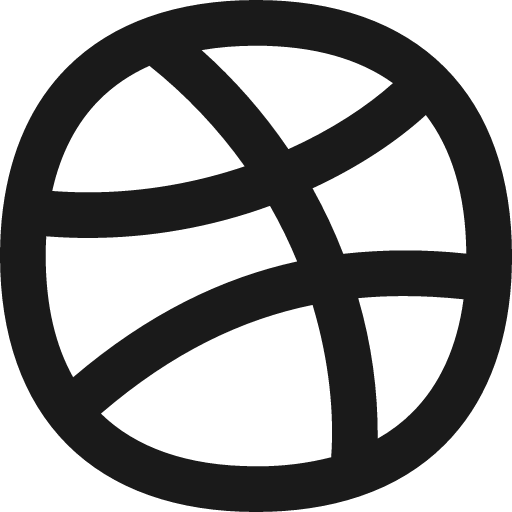 Dribble logo remix icon, solid style, from Flex free icons