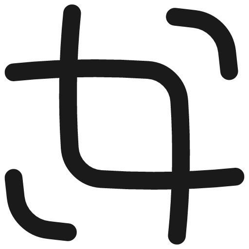 Expand crop resize icon, line style, from Flex free icons
