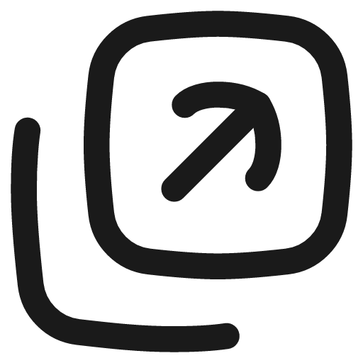 Expand window 1 icon, line style, from Flex free icons