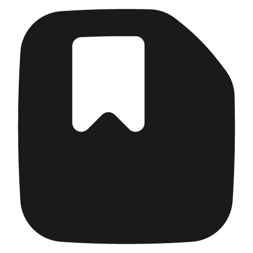 File bookmark solid icon, filled style, from Flex free icons