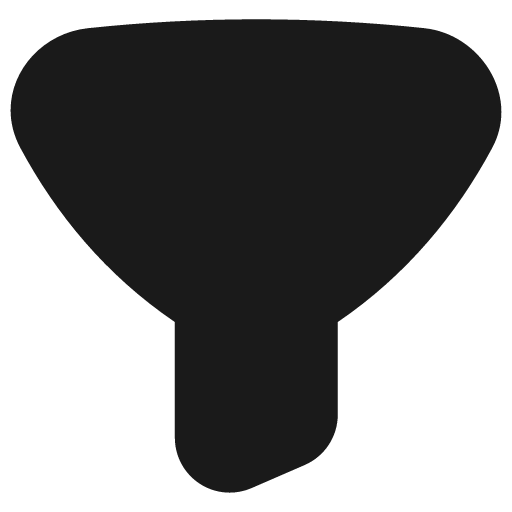 Filter 2 solid icon, filled style, from Flex free icons