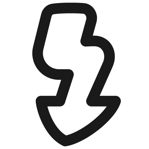 Flash 3 icon, line style, from Flex free icons