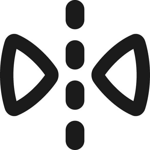 Flip horizontal arrow 1 remix icon, solid style, from Flex free icons