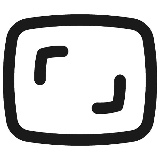 Focus frame icon, line style, from Flex free icons