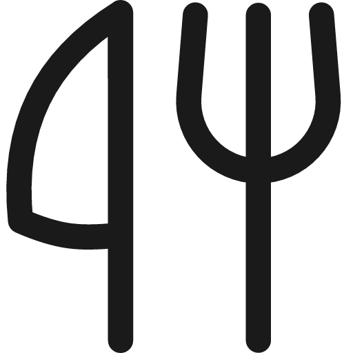 Fork knife icon, line style, from Flex free icons