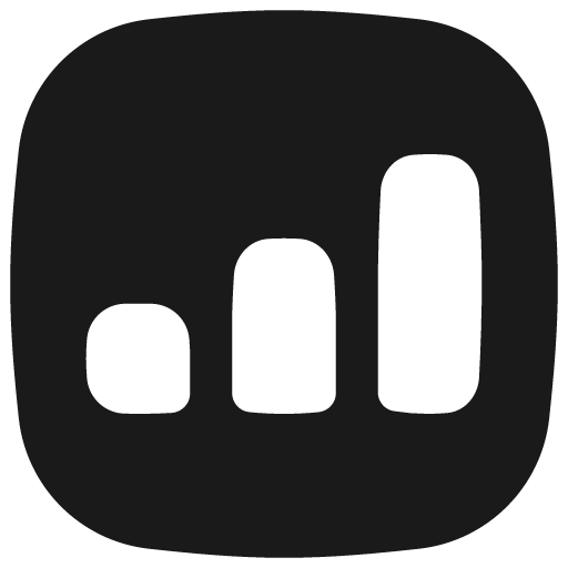 Graph bar increase square solid icon, filled style, from Flex free icons