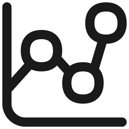 Graph dot icon, line style, from Flex free icons