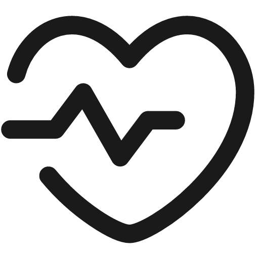 Heart rate icon, line style, from Flex free icons