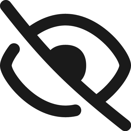 Invisible 1 remix icon, solid style, from Flex free icons
