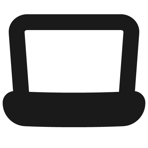 Laptop solid icon, filled style, from Flex free icons