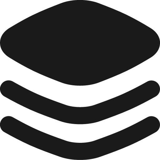 Layers 1 solid icon, filled style, from Flex free icons