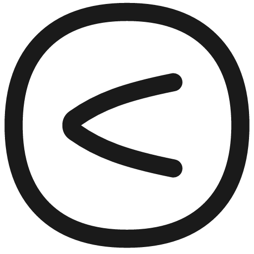 Less than sign circle icon, line style, from Flex free icons