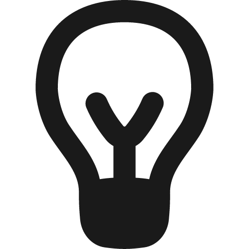 Lightbulb remix icon, solid style, from Flex free icons
