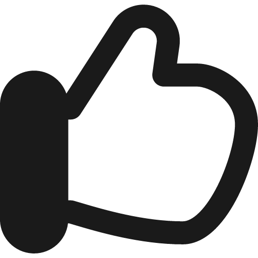 Like 1 remix icon, solid style, from Flex free icons