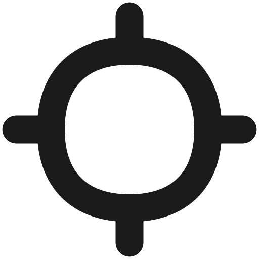 Location target 2 solid icon, filled style, from Flex free icons
