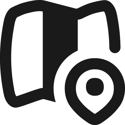 Map location remix icon, solid style, from Flex free icons