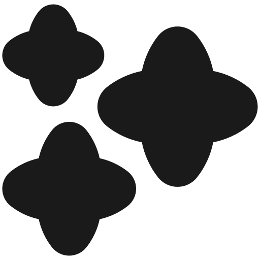 Multiple stars solid icon, filled style, from Flex free icons