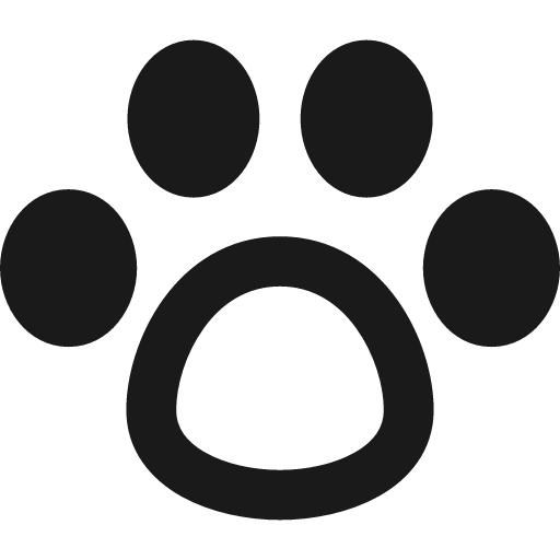 Pet paw remix icon, solid style, from Flex free icons