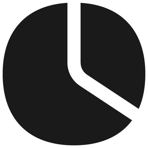 Pie chart solid icon, filled style, from Flex free icons