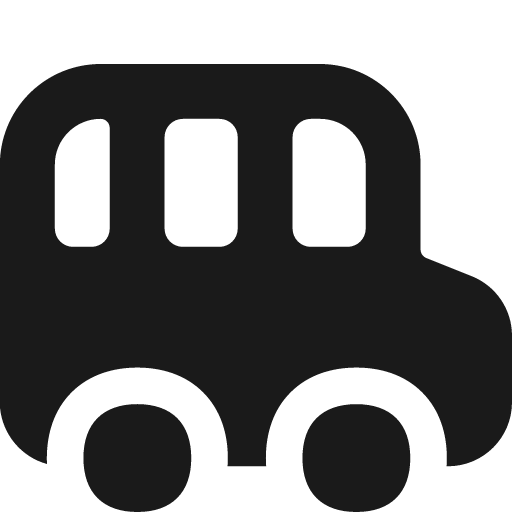 School bus side solid icon, filled style, from Flex free icons