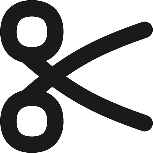 Scissors solid icon, filled style, from Flex free icons