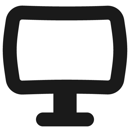 Screen curve solid icon, filled style, from Flex free icons