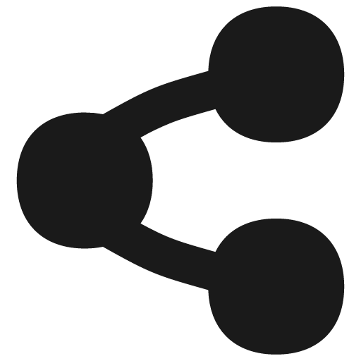 Share link solid icon, filled style, from Flex free icons