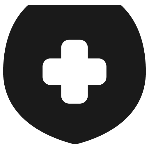 Shield cross solid icon, filled style, from Flex free icons