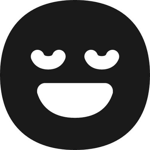 Smiley blessed solid icon, filled style, from Flex free icons