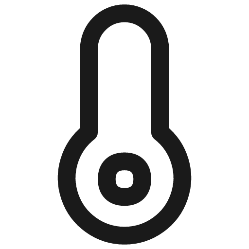 Thermometer icon, line style, from Flex free icons