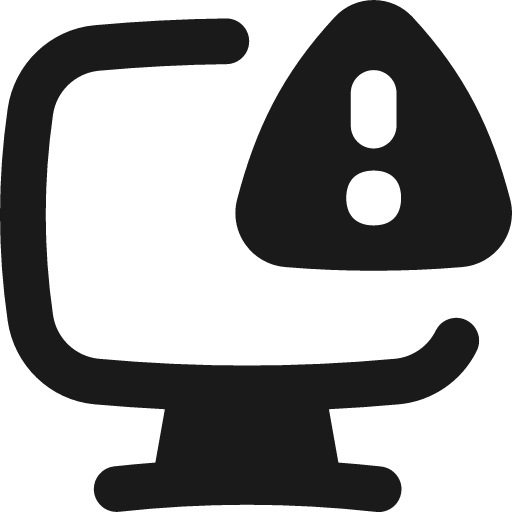 Threat monitor remix icon, solid style, from Flex free icons
