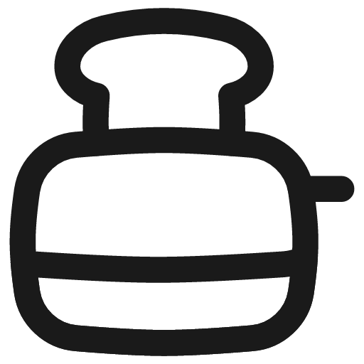 Toaster icon, line style, from Flex free icons