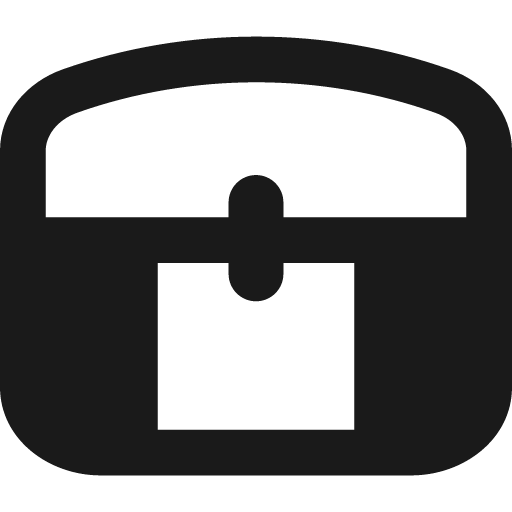 Treasure chest remix icon, solid style, from Flex free icons