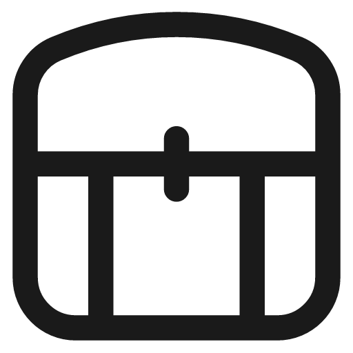 Treasure chest icon, line style, from Flex free icons