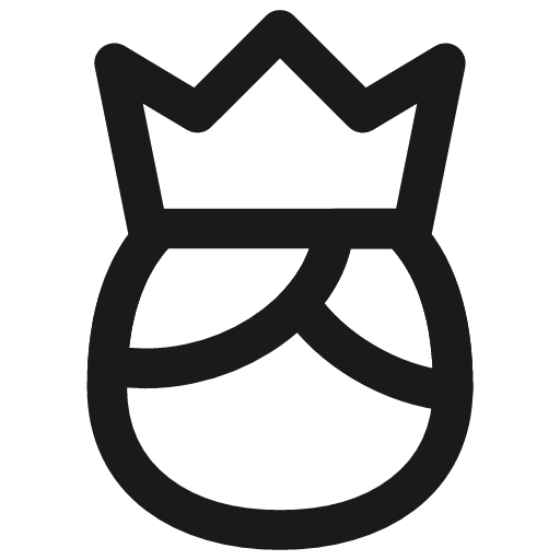 User king crown icon, line style, from Flex free icons
