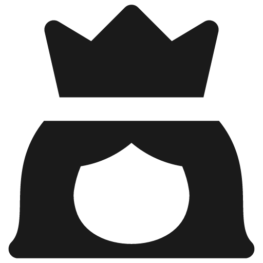 User queen crown solid icon, filled style, from Flex free icons