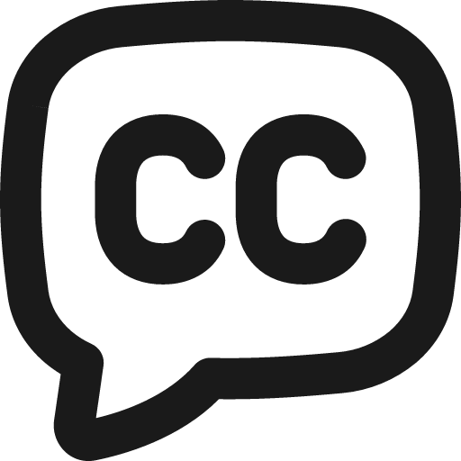 Video close captioning remix icon, solid style, from Flex free icons