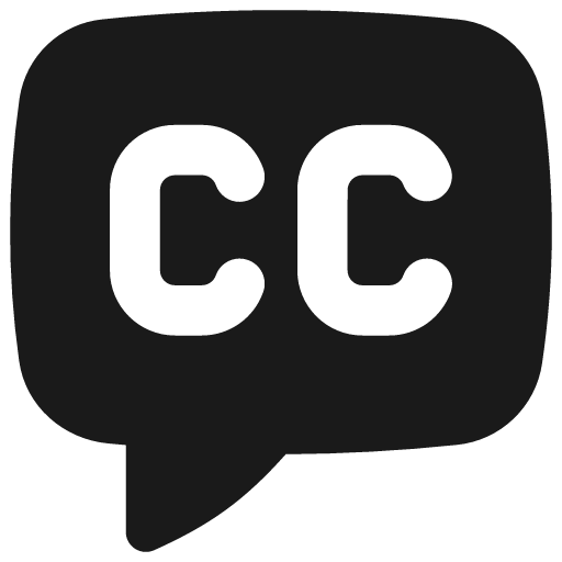 Video close captioning solid icon, filled style, from Flex free icons