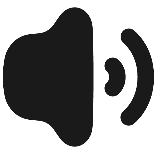Volume level high solid icon, filled style, from Flex free icons
