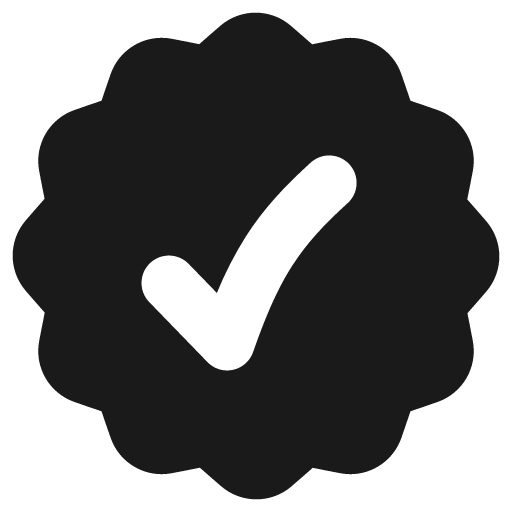 Warranty badge highlight solid icon, filled style, from Flex free icons