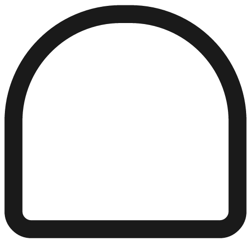 Wrap arc upper icon, line style, from Flex free icons