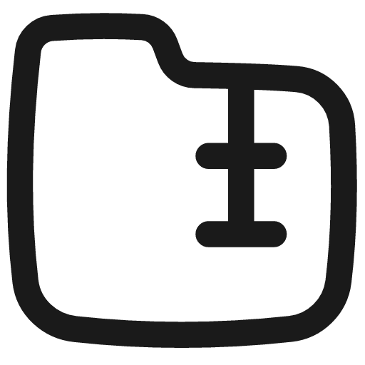 Zip folder icon, line style, from Flex free icons
