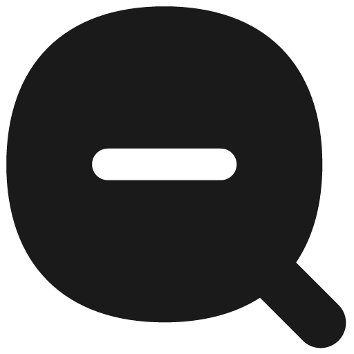 Zoom out solid icon, filled style, from Flex free icons