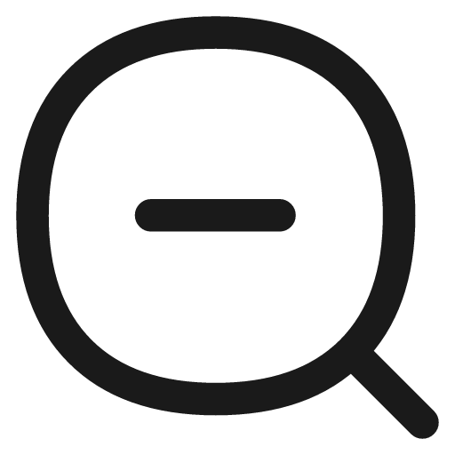Zoom out icon, line style, from Flex free icons