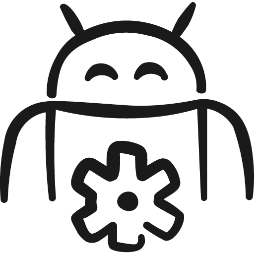 Android settings icon, solid style, from Freehand free icons